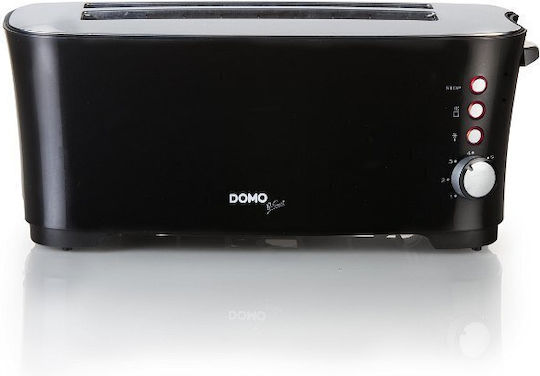 Domo Φρυγανιέρα 2 Θέσεων 1350W Μαύρη