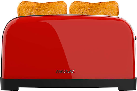 Cecotec Toastin Time 1500 Тостер Двуместна 1500W Червена