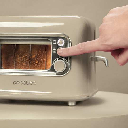 Cecotec Retrovision Prăjitor de pâine 2 sloturi 700W Bej