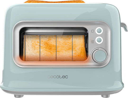 Cecotec Retro Vision Φρυγανιέρα 2 Θέσεων 700W Μπλε