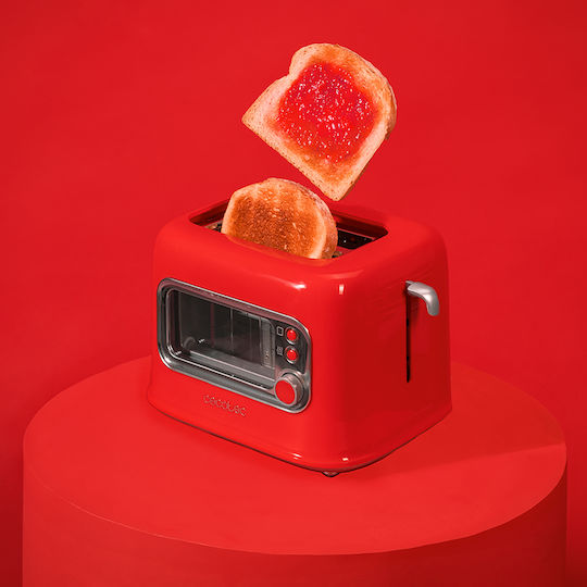 Cecotec Retro Vision Тостер Двуместна 700W Червена