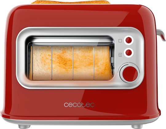 Cecotec Retro Vision Тостер Двуместна 700W Червена
