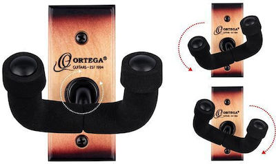 Ortega OGH-1TSB Wall Mounted Stand for Guitar/Bass Brown