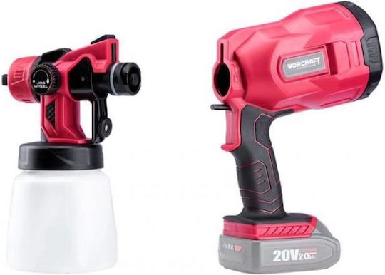 Worcraft Electric Paint Spray Gun with 0.8lt Container