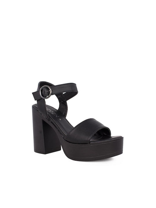 Seven Damen Sandalen in Schwarz Farbe