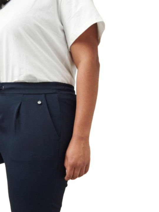 Women's Fabric Trousers Blue