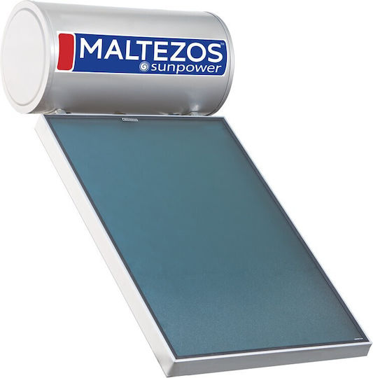Maltezos Sunp Ηλιακός Θερμοσίφωνας 160 λίτρων Glass Τριπλής Ενέργειας με 1.95τ.μ. Συλλέκτη