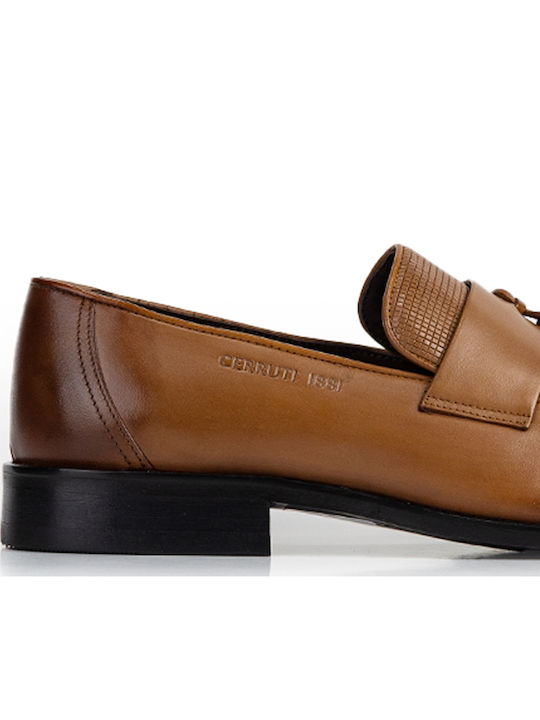Men's Leather Moccasins Tabac Brown