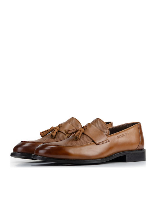 Men's Leather Moccasins Tabac Brown
