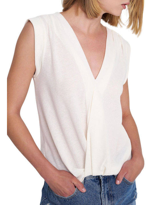 Ale - The Non Usual Casual Women's Blouse Sleeveless White