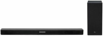 LG SK5 Soundbar 360W 2.1 cu Subwoofer fără fir și Control la distanță Negru