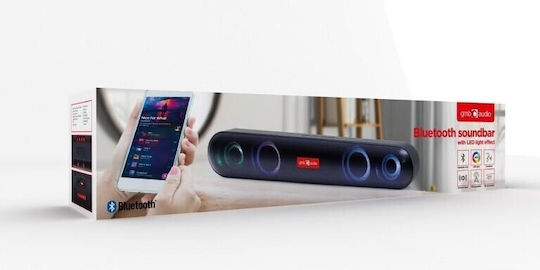 Gembird SPKBT-BAR400L Computerlautsprecher mit Bluetooth und Leistung 10W in Schwarz Farbe