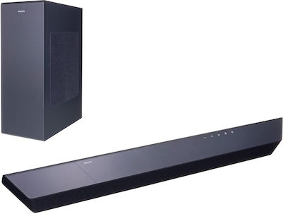 Philips Soundbar 300W 3.1 cu Subwoofer fără fir și Control la distanță Black