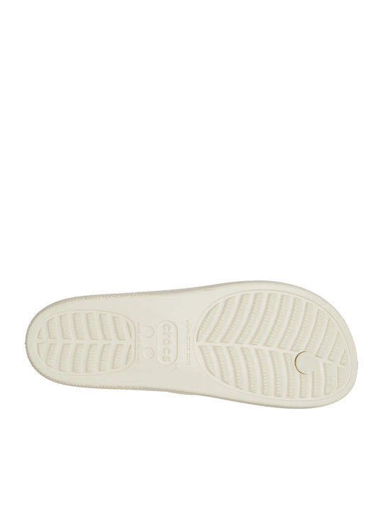 Women's Platform Flip Flops White