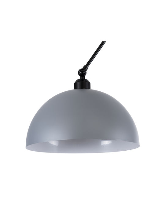 GloboStar Lotus Hängelampe Gray Glocke mit Fassung E27 30x21cm.