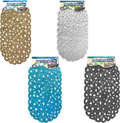 TnS Bathtub Mat with Suction Cups White 33x62cm