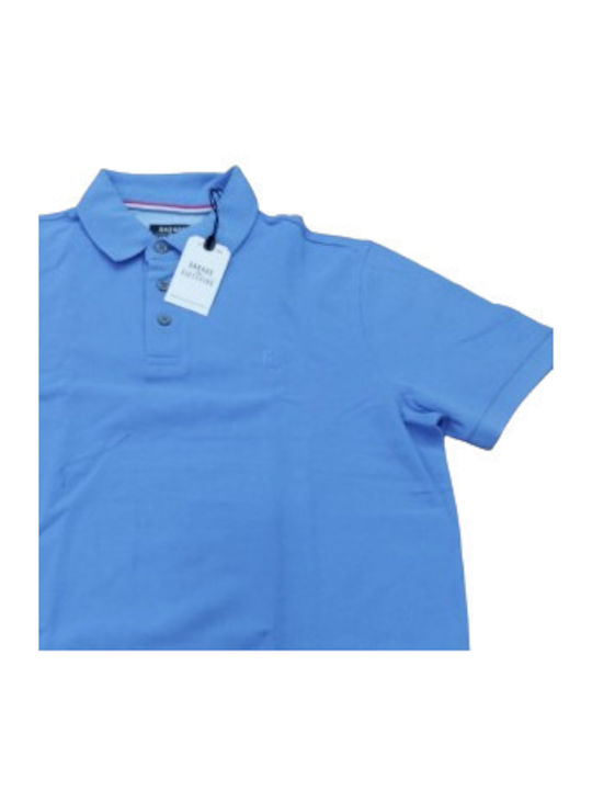 Garage Fifty5 Men's Short Sleeve Blouse Polo Marina Blue