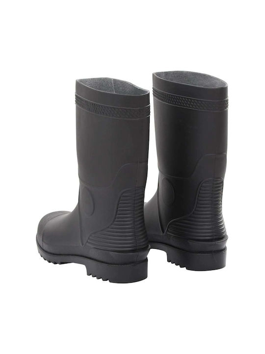 vidaXL Non-Slip Work Wellies Black
