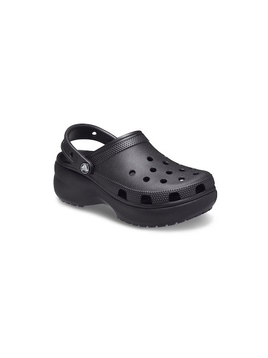Crocs Classic Platform Clog Σαμπό Μαύρα