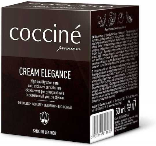 Lustruire pantofi Cream Leather Elegance Dark Brown 50 Ml