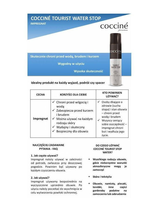 Coccine Water Stop Imprägnierung 400 Ml