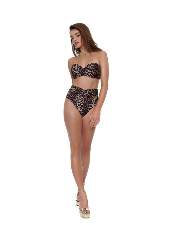 Bluepoint Bikini Slip High Waist Brown