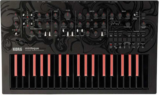 Korg Synthesizer Minilogue mit 37 Dynamisch Tasten Schwarz