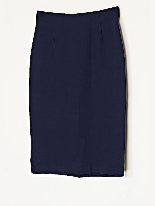 Pencil Skirt Narrow Line Navy Blue