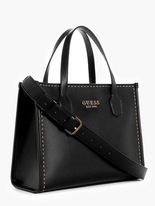 Guess Damen Tasche Rucksack Schwarz