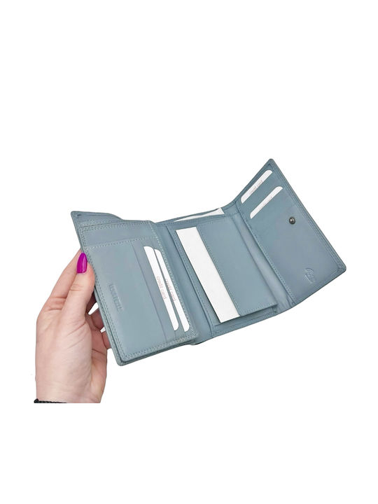 Leather Women's Wallet Classic Blue