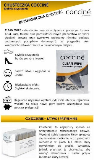 Șervețele pentru curățarea pantofilor 15 buc Coccine 55 001 15c