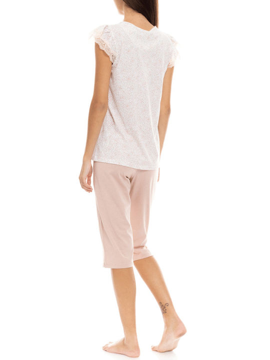 Pink Label Set Summer Women's Pajamas Pink