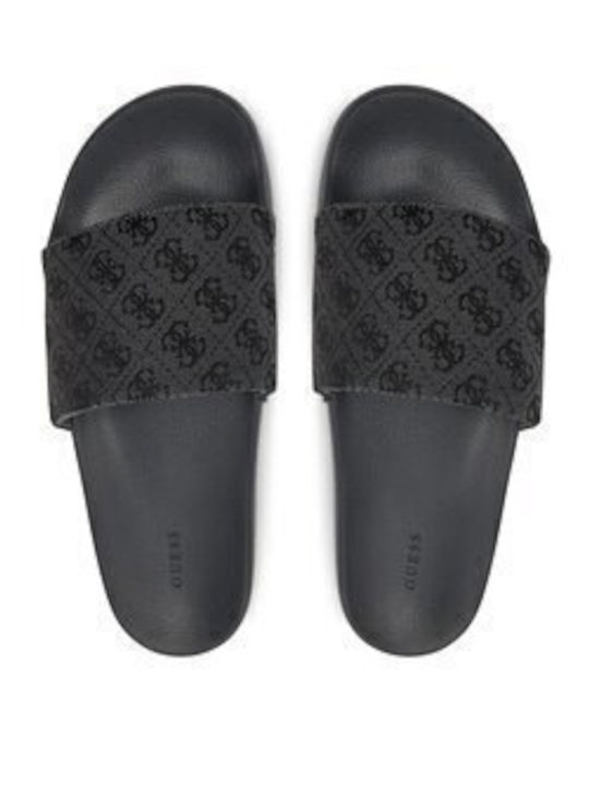Men's Black Slides