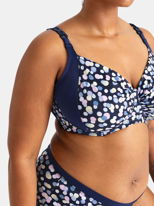 Women's Bikini Top Dorina Mesola Print Non-Padded Regular Fit Lycra Cup E