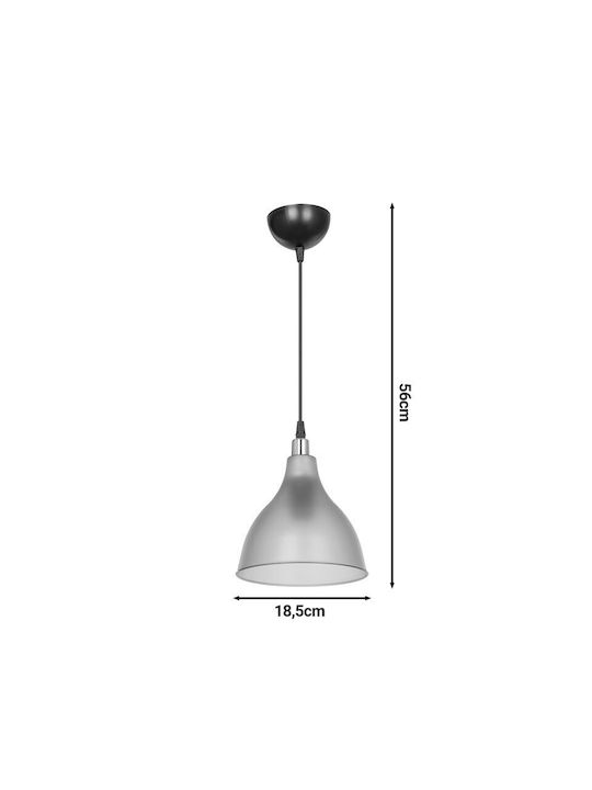 Pakketo Orazio Pendant Light Transparent with Socket E27 18.5x18.5x56cm