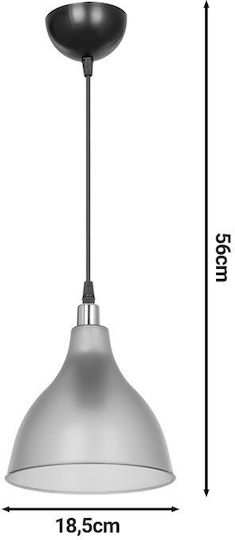 Pakketo Orazio Lustră Transparent cu Dulie E27 18.5x18.5x56cm.