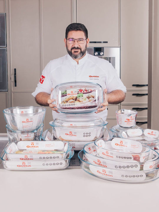Quttin Γάστρα Στρογγυλή Γυάλινη με Γυάλινο Καπάκι
