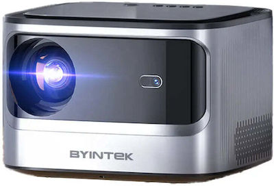 Byintek Projector Full HD LED Lamp Wi-Fi Connected with Built-in Speakers SIlver