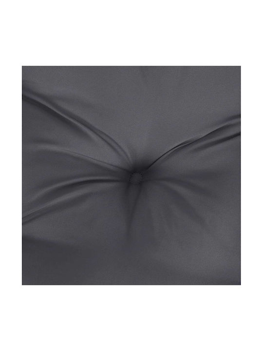 vidaXL Waterproof Garden Chair Cushion Anthracite 2 Pieces 50x50 cm