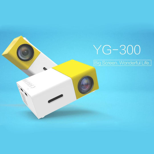 YG-300 EU Plug Mini Projector LCD Λάμπας LED