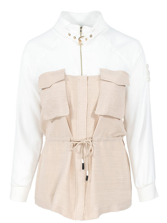 Damen Jacke Beige