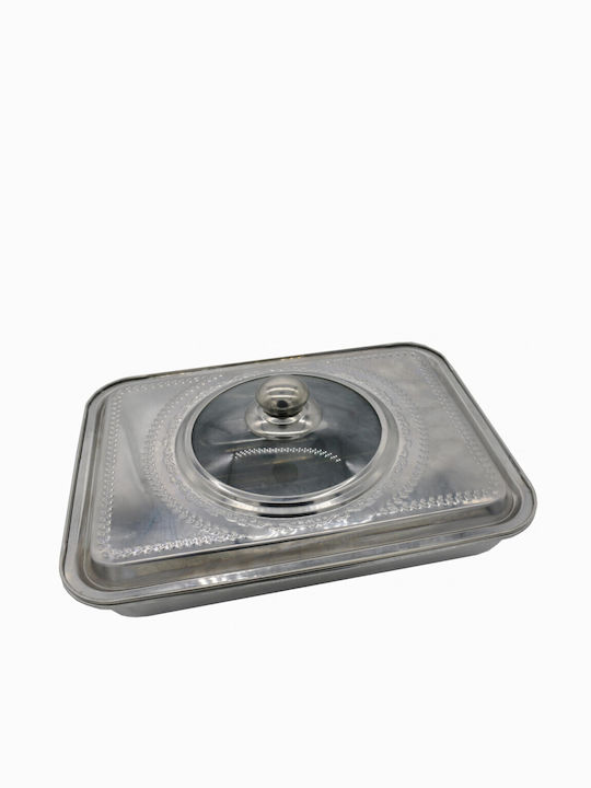Vanora Ταψί Φούρνου από Ανοξείδωτο Ατσάλι 35x26cm