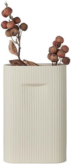 House Nordic Dekorative Keramikvase Weiß Y26cm