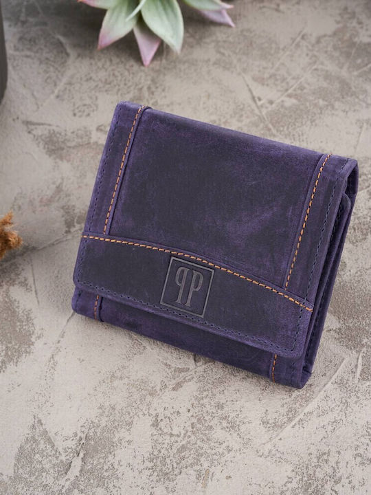 Mic Din piele Portofel de damă Clasice cu RFID Violet