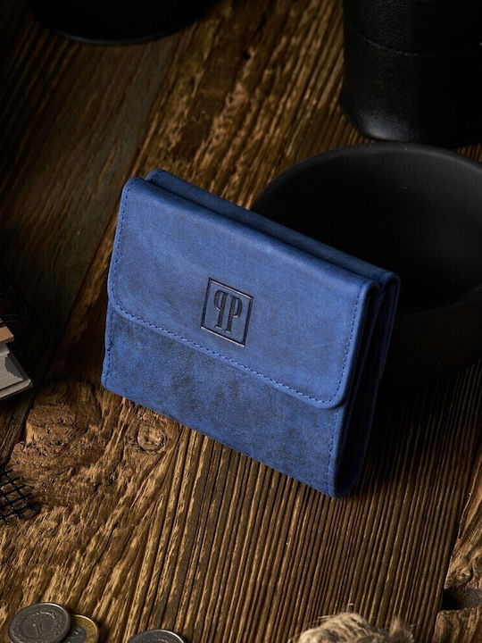 Μικρό Γυναικείο Πορτοφόλι με RFID Navy Μπλε