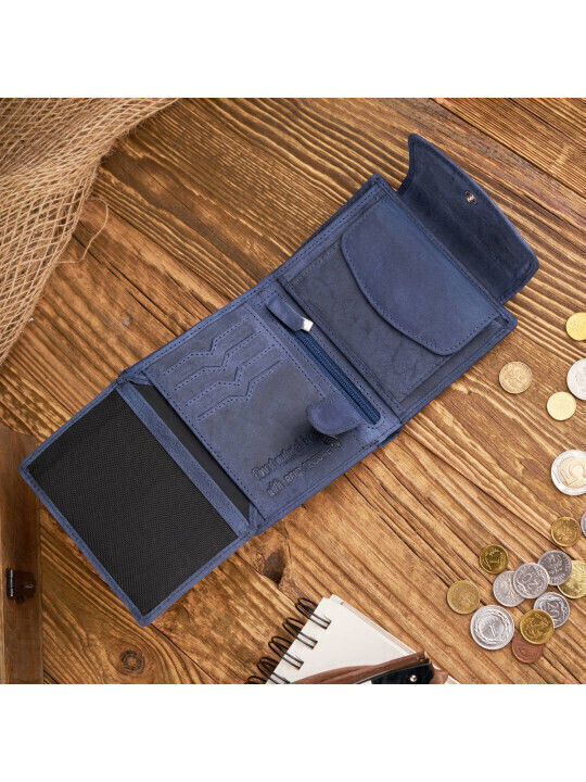 Дамско Портмоне Класически с RFID Тъмносин
