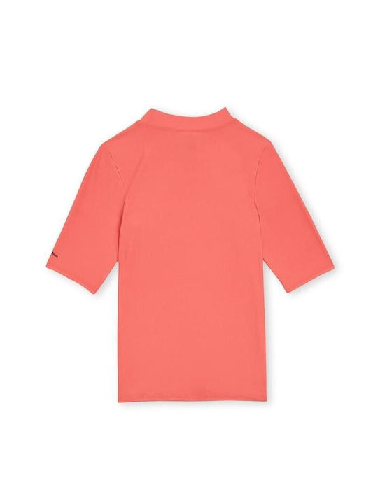 O'neill Skins S S Kids Swimwear Rashguard Coral