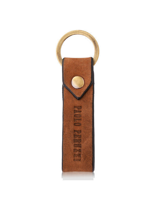 Δερμάτινο Γυναικείο Πορτοφόλι με RFID Vintage Keychain Πορτοκαλί
