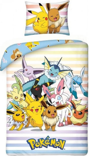 Pokemon Kinderbettbezüge Set Für Kinderbettbezüge Mehrfarbige