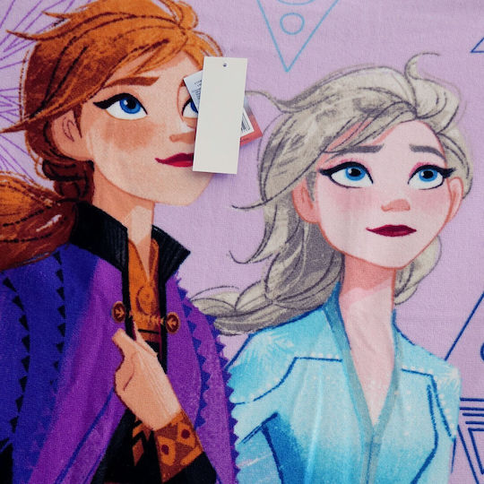 Disney Kids Beach Towel Lilac Frozen 137x70cm